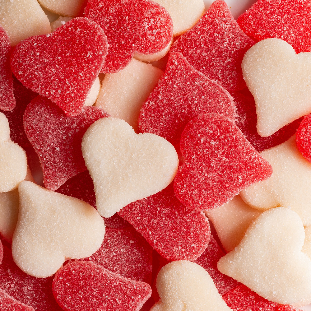 Sour Gummi Valentine Hearts