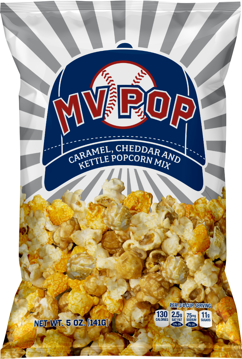 Baseball Popcorn private label snack manufacturer